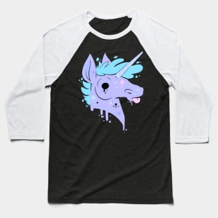 Starry Unicorn - Purple Baseball T-Shirt